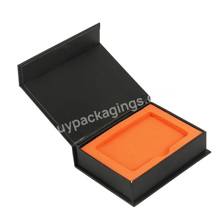 Customized logo corrugated gift full color printing black with sponge transport book box