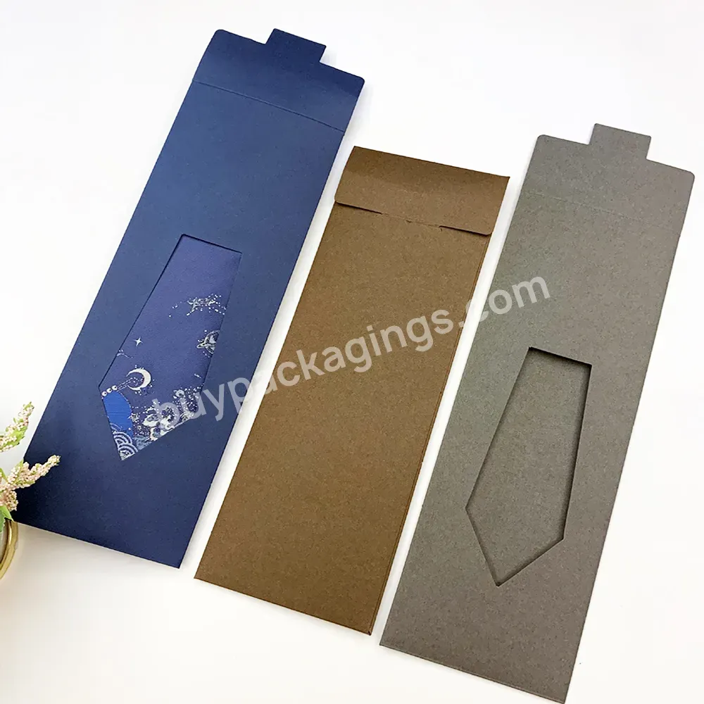 Customized Logo Eco- Friendly Recyclable Cardboard Paper Tie Packing Box Portable Bow Tie Carton Cufflink Gift Boxes