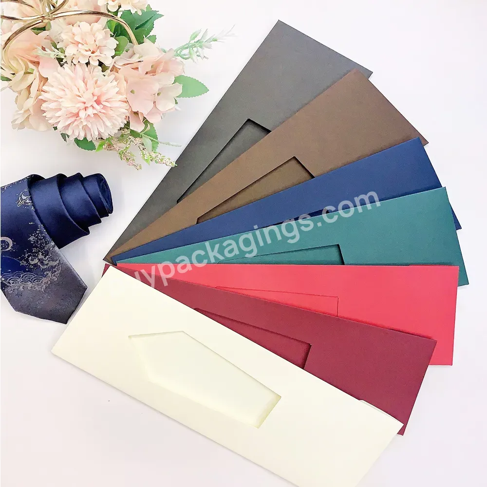 Customized Logo Eco- Friendly Recyclable Cardboard Paper Tie Packing Box Portable Bow Tie Carton Cufflink Gift Boxes