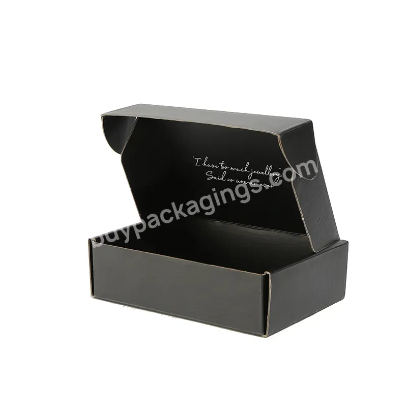 Customized Logo Fedora Hat Packaging Box Underwear Shirt Corrugated Cardboard Mailer Box For Eyelashes Packaging