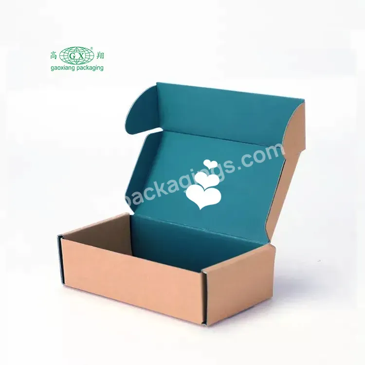 Customized Logo Foldable Corrugated Carton Box Hats Clothing Shipping Paper Packaging Mystery Mailer Boxes