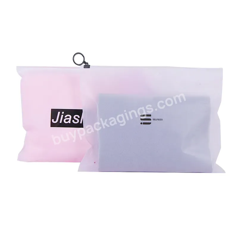 Customized Logo Hot Selling Eco-friendly Zipper Recyclable Swimwear Garment Bags Frosted Plastic Ziplock Bag Clothes Packaging