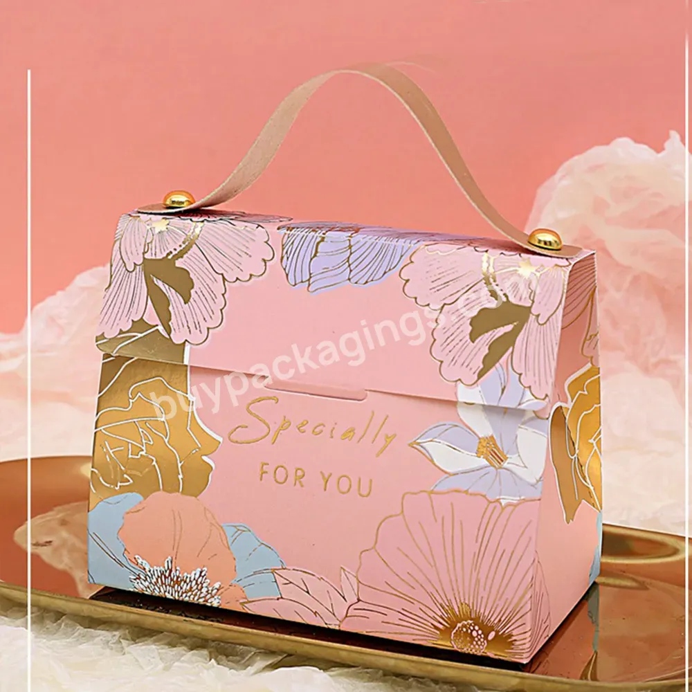 Customized Logo Luxury Cardboard Balentine Bags Wedding Gifts Bag Boxpacking For Hand Bag