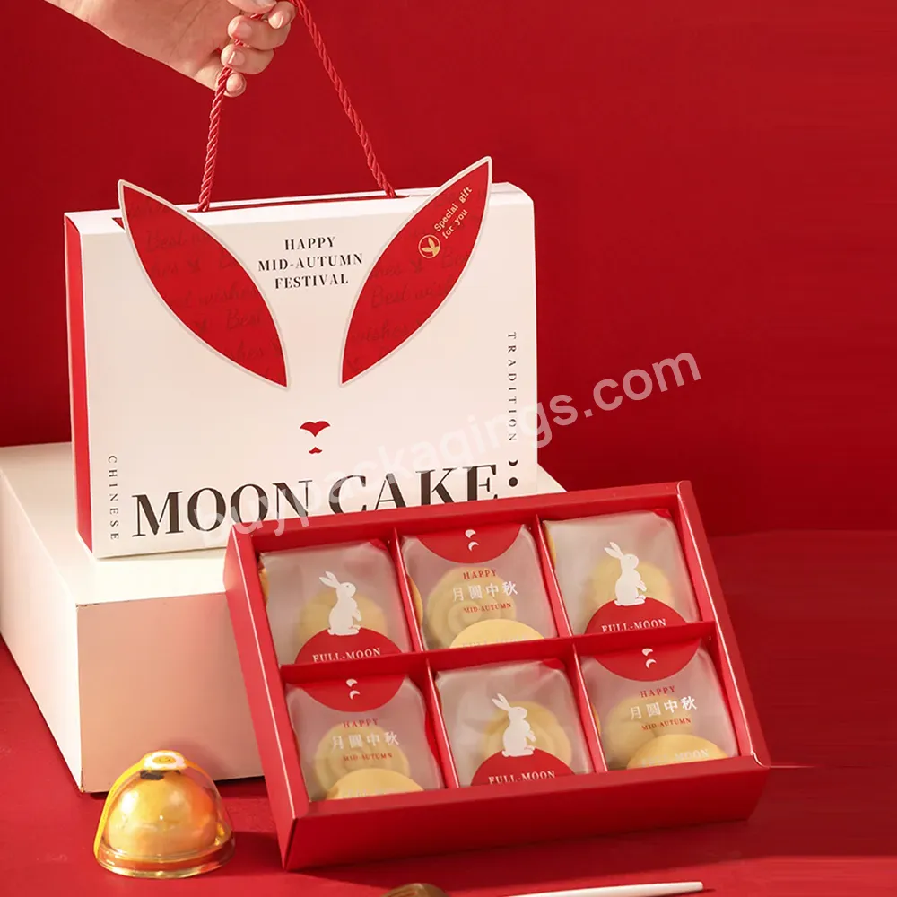 Customized Logo Mid-autumn Christmas Mooncake Foldable Box Cup Cake Boxes Mini Cake Box For Cake