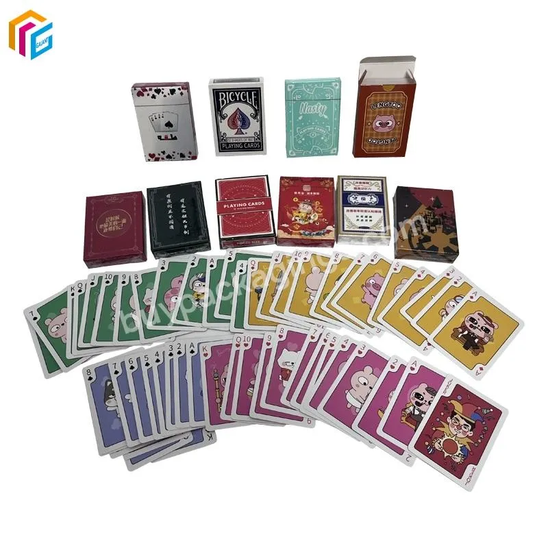 Customized Logo Paper Card Game Playing Cards Advertising PVC Waterproof Poker Plastic Sublimation Poker