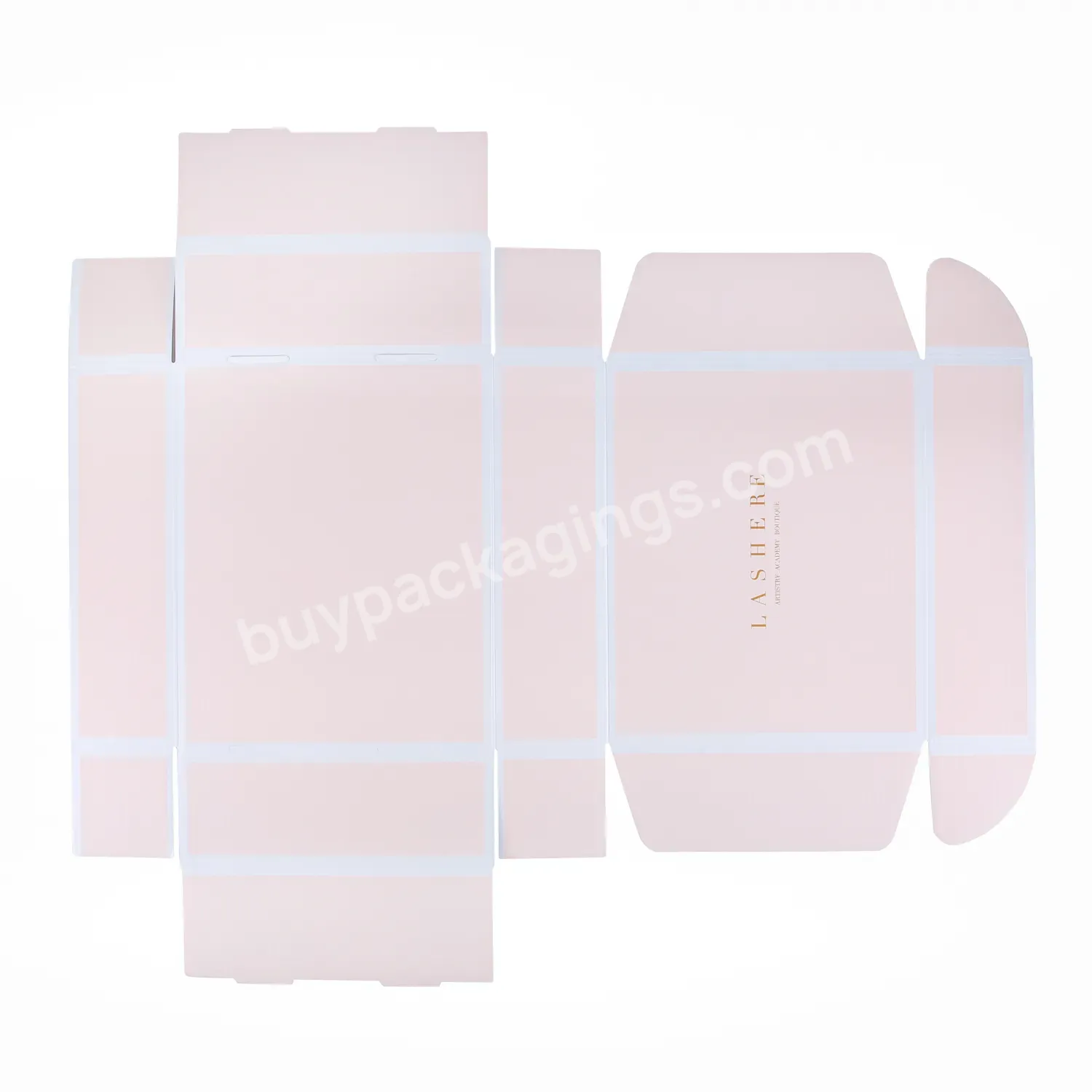 Customized Logo Pink White Logo Cardboard Box Packaging Box Shipping Box