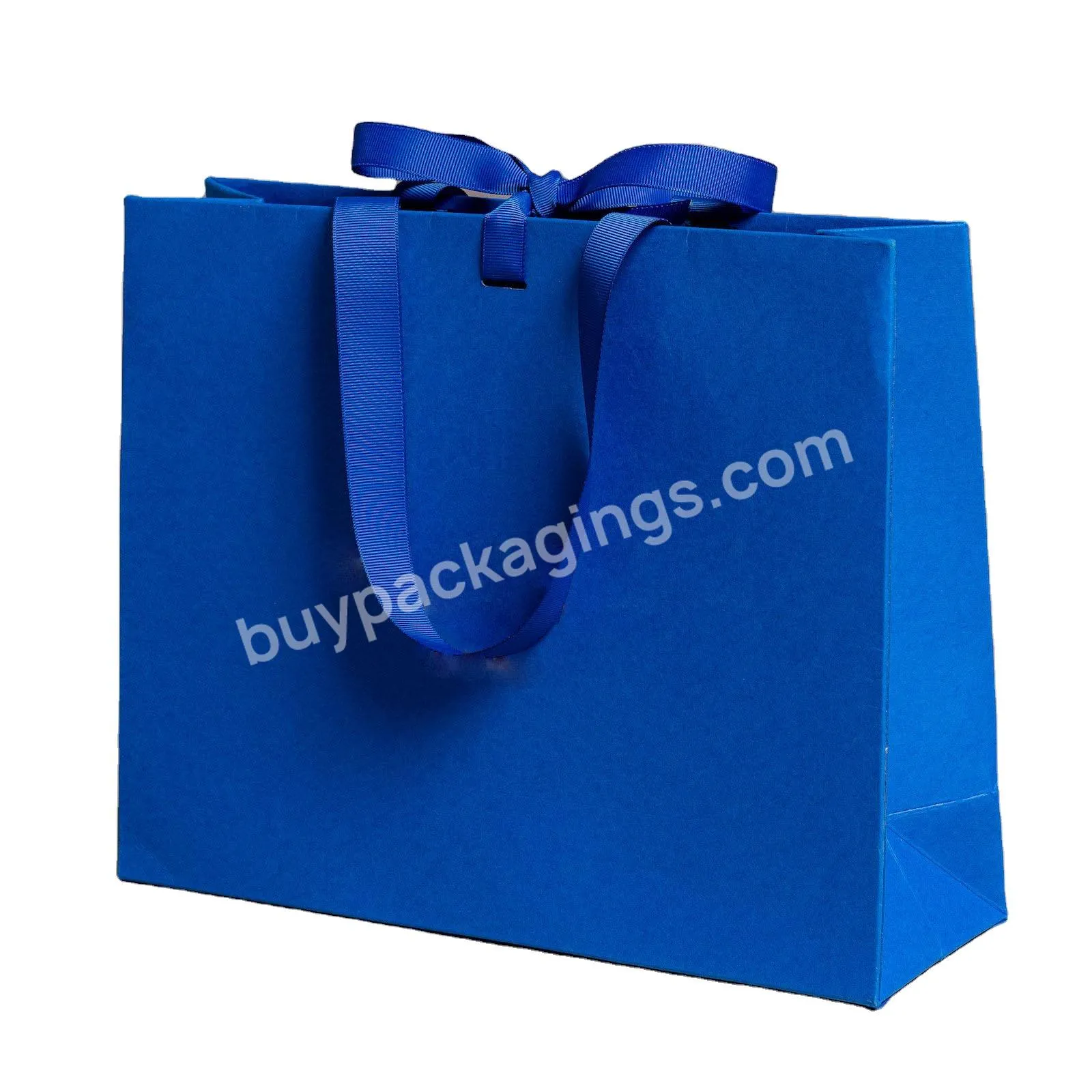 Customized Logo Print Luxury Cosmetic Jewelry Gift Shopping Paper Bag with Handle