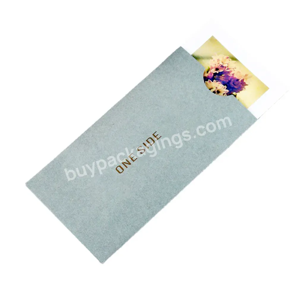 Customized Logo Printed Membership Cards Sleeve Hotel Room Key Card Holder Paper Bag Envelope Pocket Type Business Card Holders
