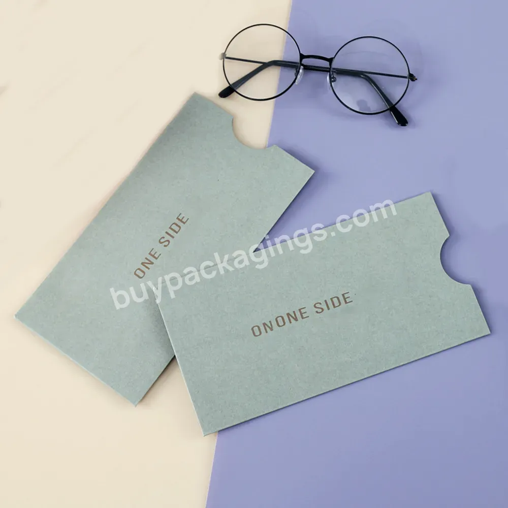Customized Logo Printed Membership Cards Sleeve Hotel Room Key Card Holder Paper Bag Envelope Pocket Type Business Card Holders