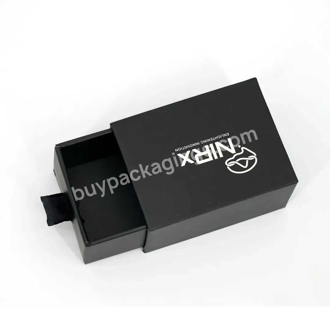 Customized Logo Printing High Quality Cardboard Drawer Box With Ribbon