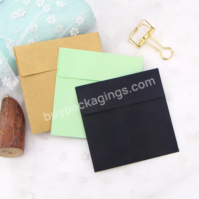 Customized Logo Printing Mini Kraft Paper Envelope Small Paper Envelopes Package