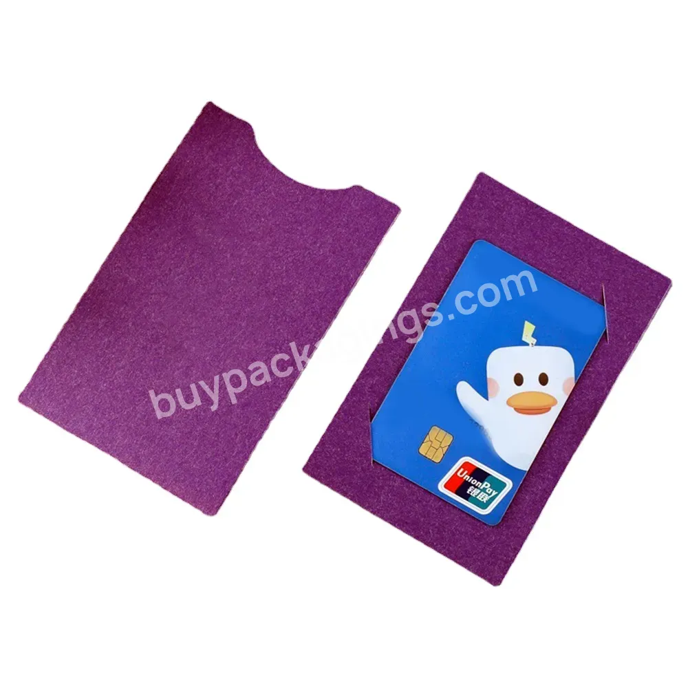 Customized Logo Pull-out Card Sleeves Protector Vip Member Gift Cover Supermarket Shopping Credit Card Holder