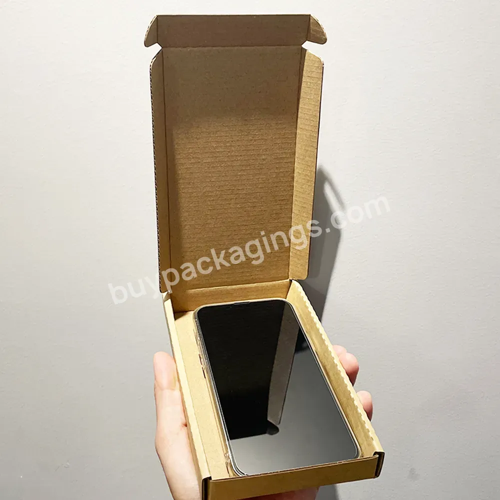 Customized Logo Shockproof Drop Resistant Carton Corrugated Paper Gift Box Hard Packaging Shipping Boxes For Phone X/s/13pro Max