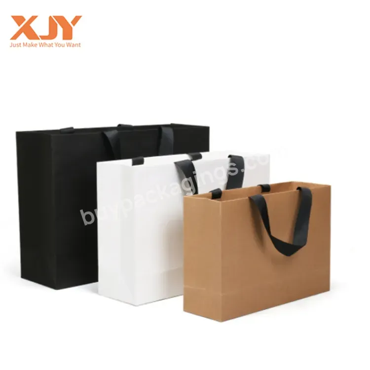 Customized Logo Shoes Clothing Paper Bags Wholesale Kraft Paper Gift Bags