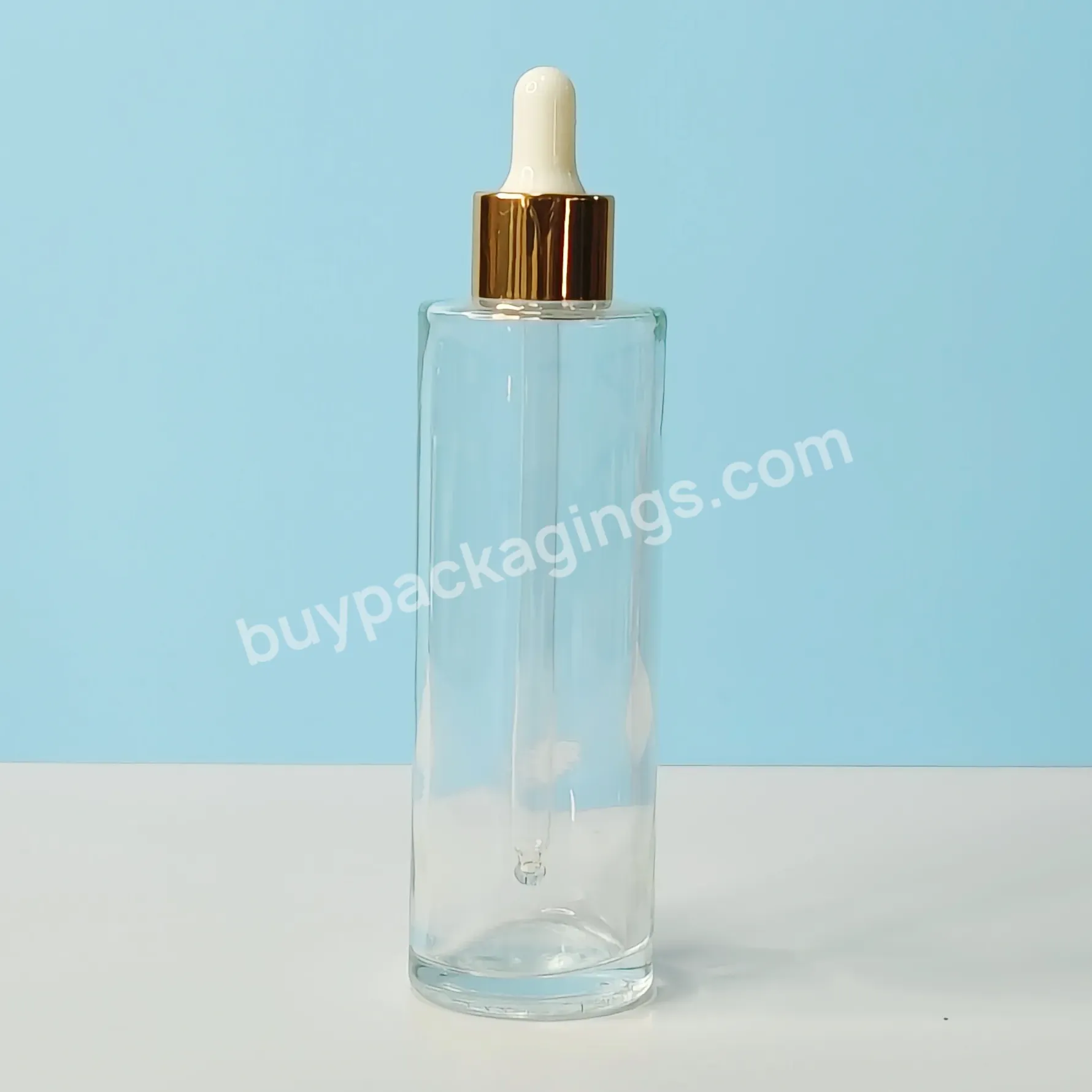 Customized Lotion Facial Care Essential Oil Spray Pump Dropper Luxury Cosmetic Skincare Packaging Glass Bottle