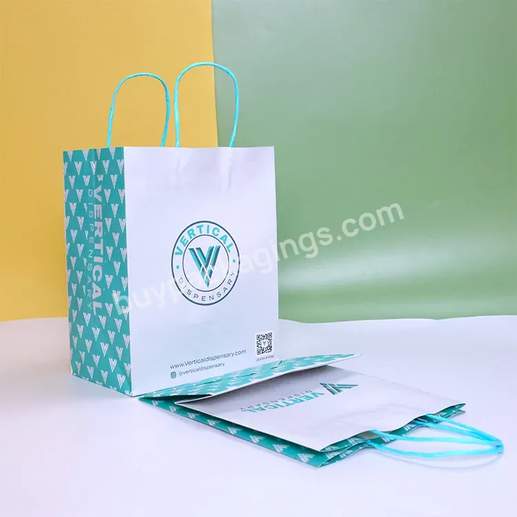 Customized Luxury Full Color Printed Paper Bags Uv Printed Paper Bags Embossed Gift Packaging Paper Bags For Boutique