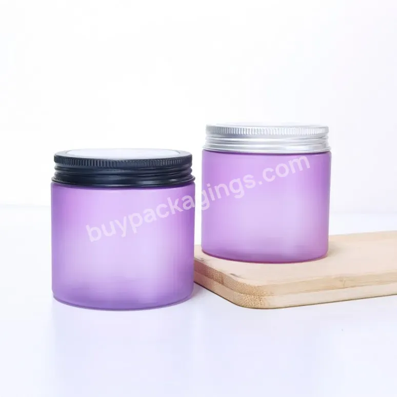 Customized Luxury Plastic Cream Jar 200ml 250ml Custom Pet Cosmetic Plastic Jar With Window Cap