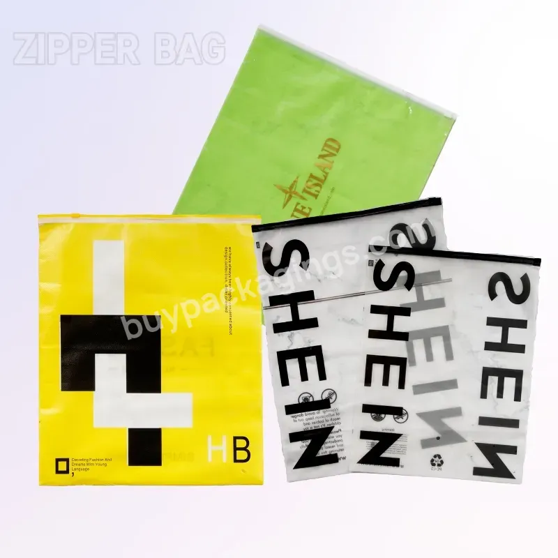 Customized Matte/matte Biodegradable Plastic Packaging Zipper Bag With Logo T-shirt Zipper Lock Clothing Bag