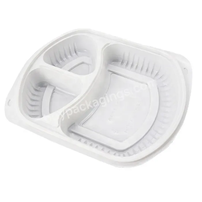 Customized Meal Prep Container Microwavable 3 Compartment Plastic Disposable Food Container Takeaway Lunch Box With Lid