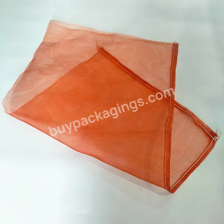 Customized Mesh Bag Pp/pe Mesh Bags With Drawstring For Fruits Vegetable Onion Packaging