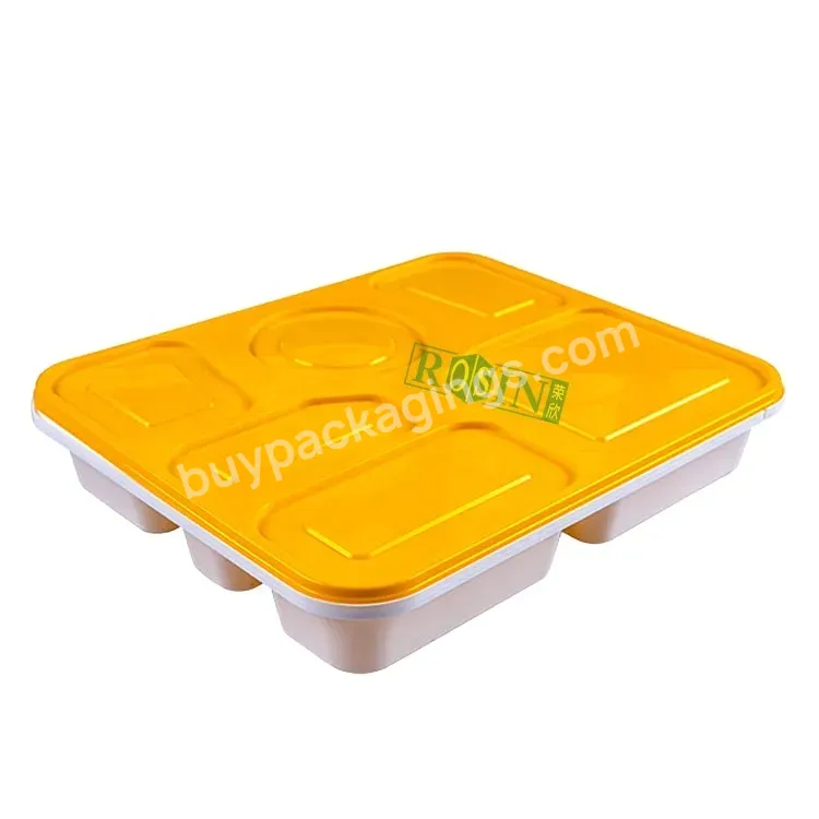 Customized Microwave Compartment Take Away Food Lunch Boxes With Lid Container Food Box Packaging