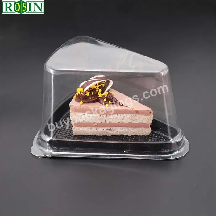 Customized Mini Cake Clear Packaging Sliced Cupcake Plastic Containers