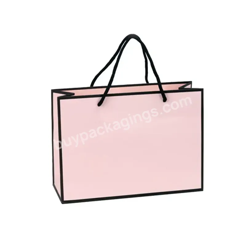Customized Multi Specification Macaron Color Luxury Gift Clothing Paper Shopping Bag Printed With Logo White Card Paper Bag