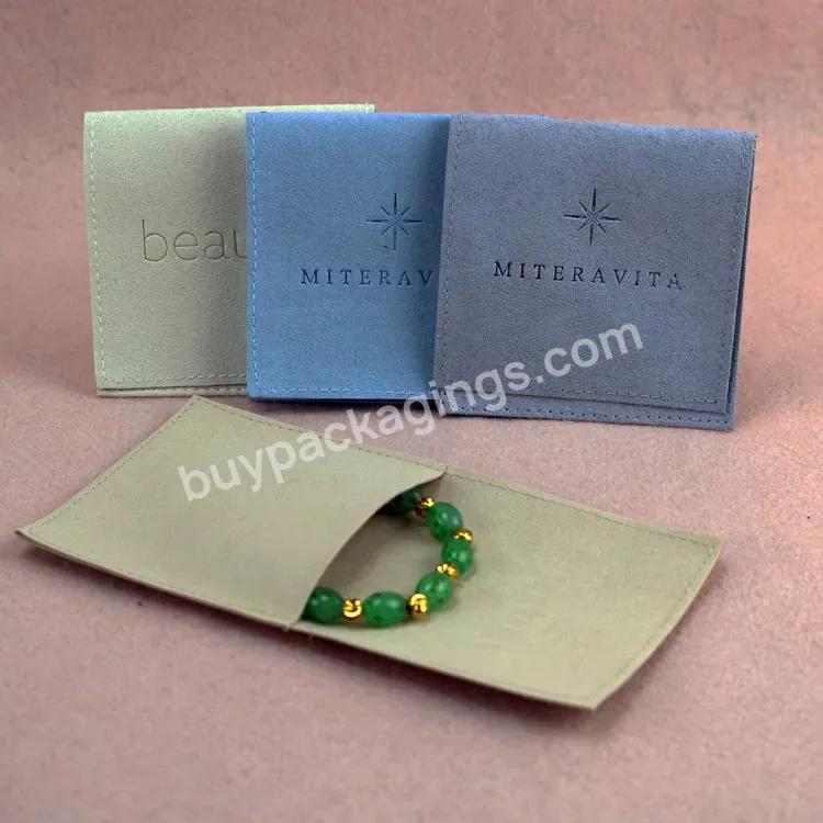Customized New Brand Jewelry Pouch Suede Jewelry Pouch Microfiber Jewelry Pouch