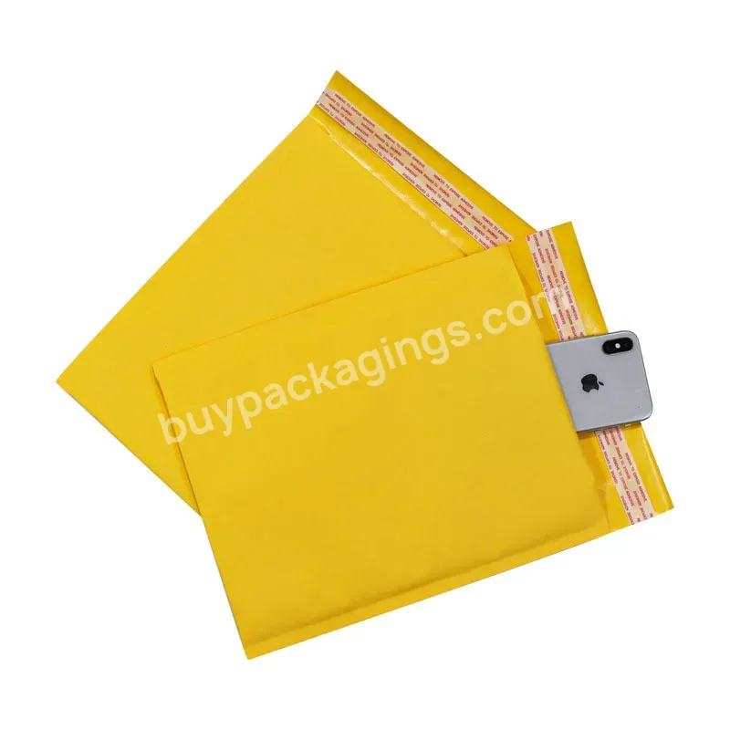 Customized New Design Kraft Bubble Mailers Shipping Envelopes Bubble Mailers Self Sealing Padded Envelope