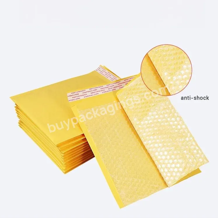 Customized New Design Kraft Bubble Mailers Shipping Envelopes Bubble Mailers Self Sealing Padded Envelope