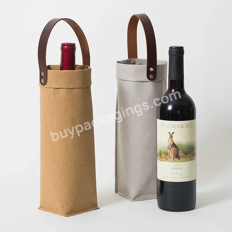 Customized New Luxury Single Bottle Double Bottle Red Wine Portable Champagne Packaging Gift Bag