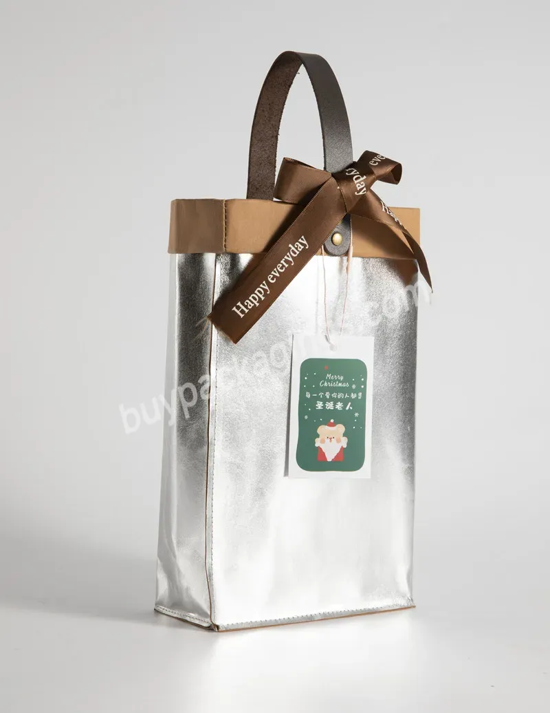 Customized Non Woven Single Bottle Wine Bag With Logo Printing Promotion Non Woven Material 100% Eco-friendly Wiine Bag