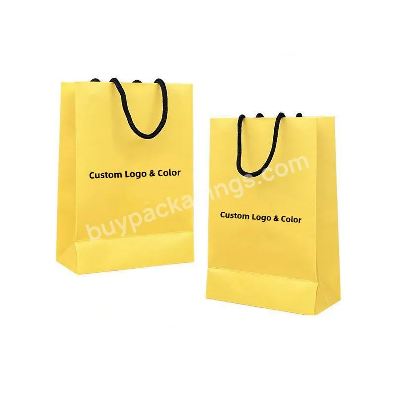 Customized Paper Gift Bag With Handles, Paper Bag Thank You Bags for Boutique