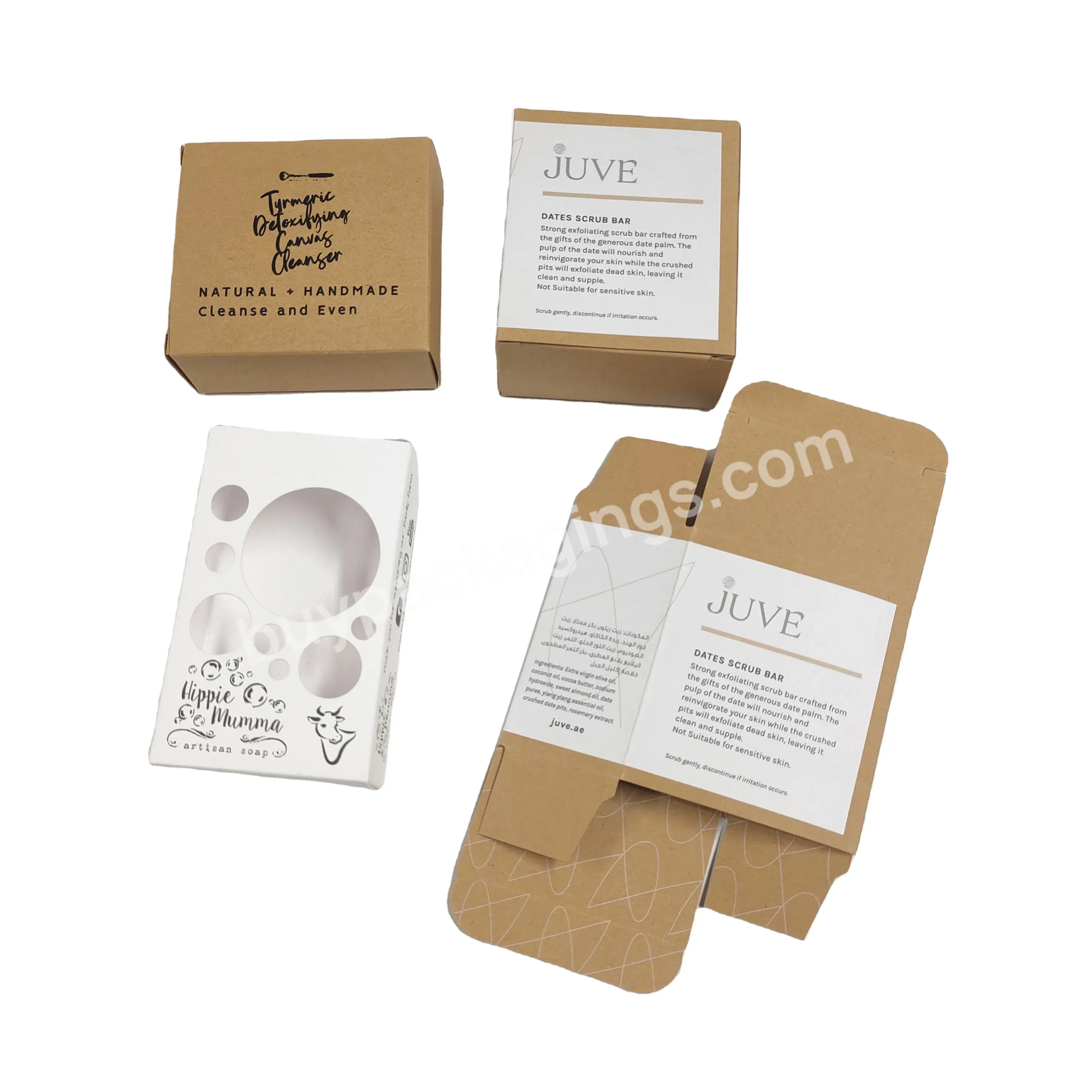 Customized Paper Packing Box Color Printing Kraft Paper Soap Box