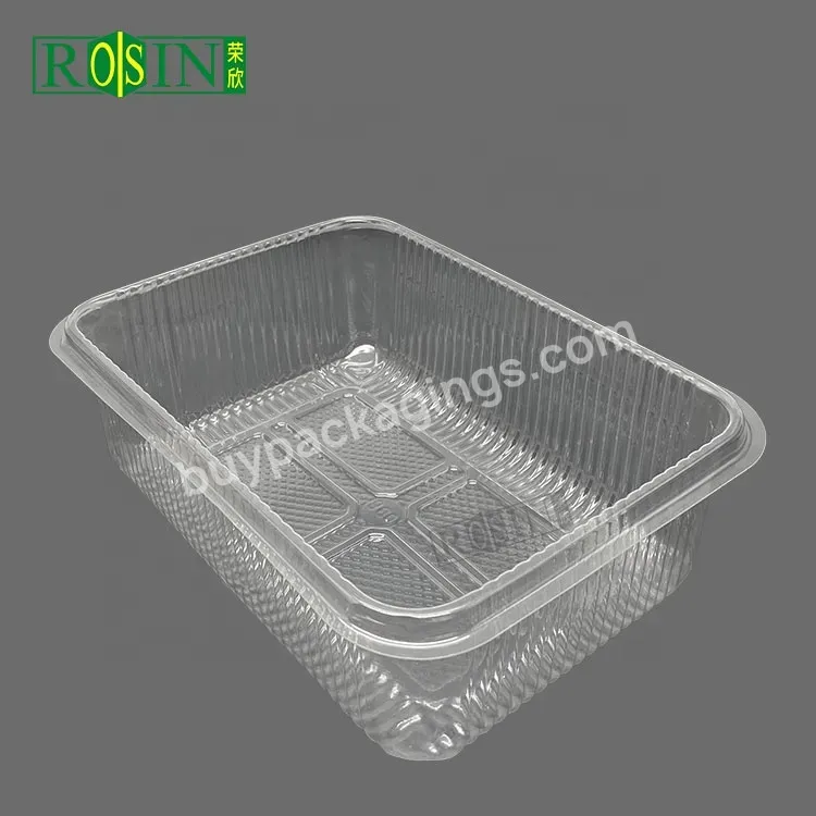 Customized Plastic Clear Pet Blister Tray Mooncake Inner Tray Disposable Plastic Fruit Food Container Tray