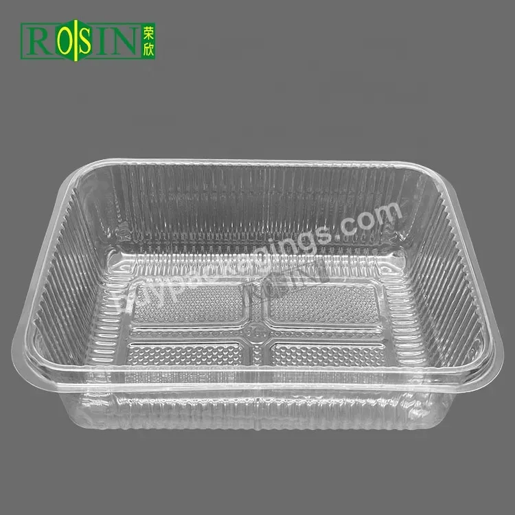 Customized Plastic Clear Pet Blister Tray Mooncake Inner Tray Disposable Plastic Fruit Food Container Tray