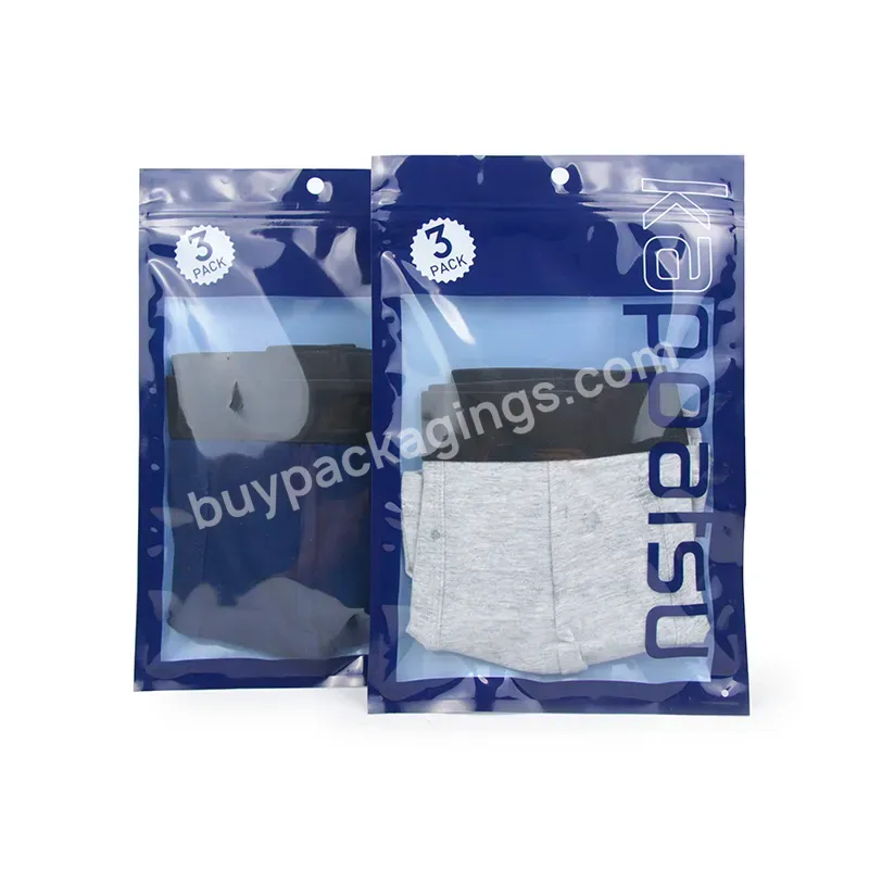 Customized Plastic Packaging Bags For Clothing Shirts Packing Durable High Transparency Clear Zip Lock Bag With Brand Logo