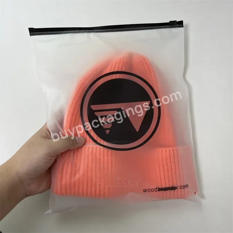 Customized Plastic Shopping Promotional Packaging Bags With Logo Print For Hat