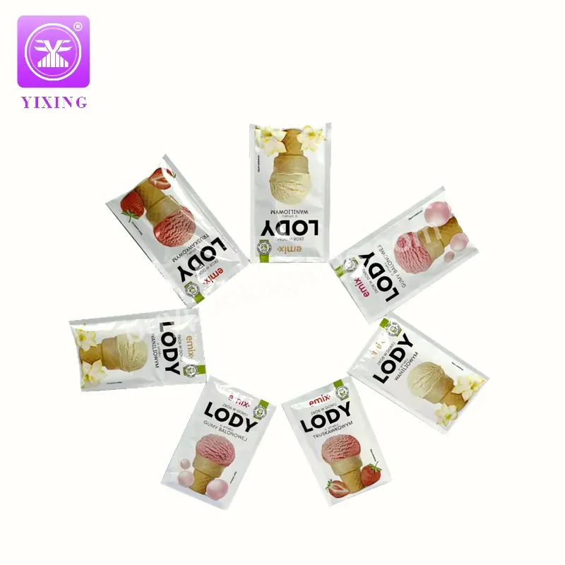 Customized Popsice Cream Packaging Frozen Disposable Plastic Bag For Ice Cream Sachet Stick Pack Plastic Roll Film