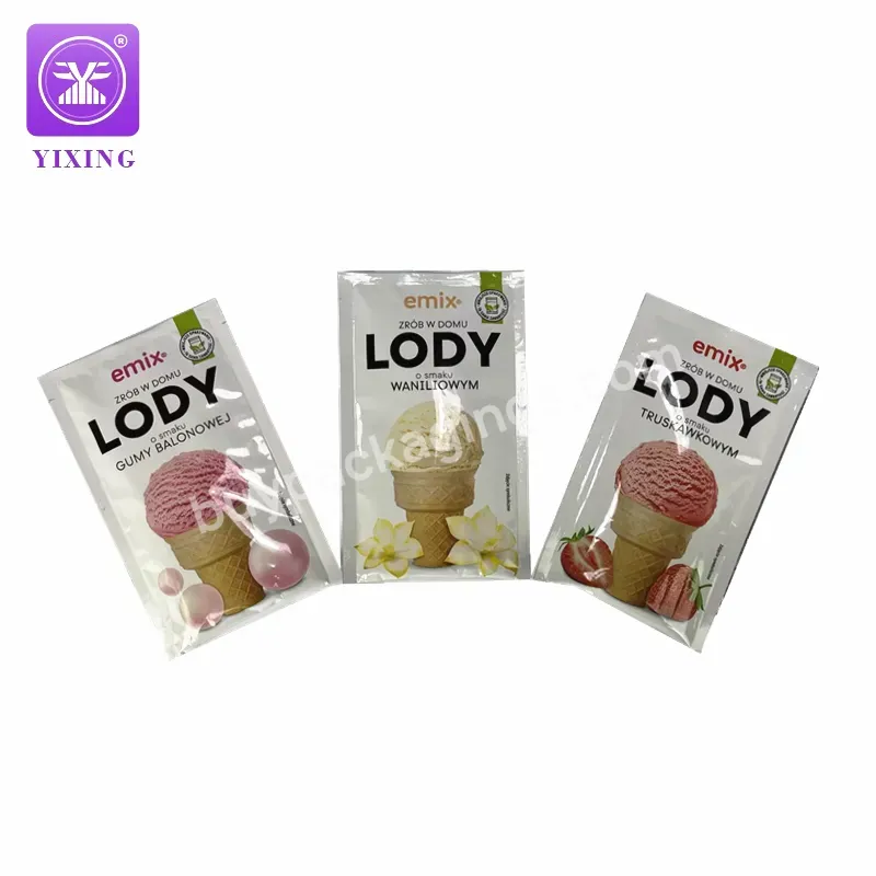 Customized Popsice Cream Packaging Frozen Disposable Plastic Bag For Ice Cream Sachet Stick Pack Plastic Roll Film