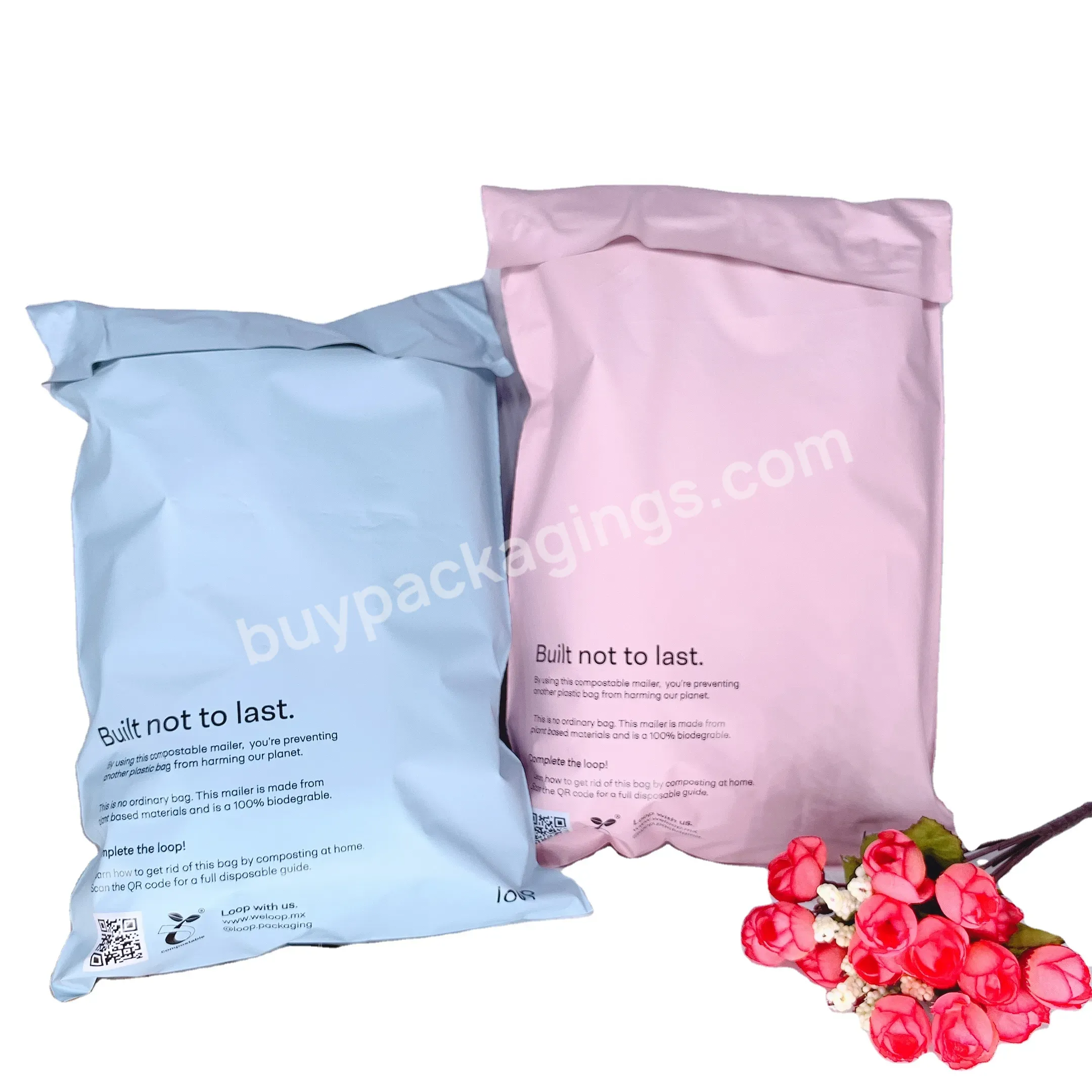 Customized Postage Mailing Express Courier Postage Mailing Bags Biodegradable Mailer Clothes Designed Express Biodegradable Bags