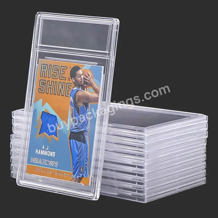 Customized Postcard Graded Card Slab Sports Trading Panini Basketball Nba Card Slab Topps Baseball Cards Holder For Psa Pokemon