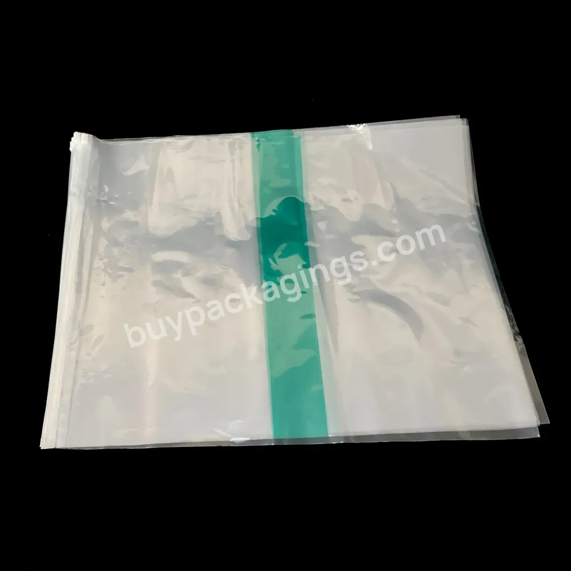 Customized Print Logo Pe Plastic Bags Transparent Zippers Bag For Garment Zip Slider Polyethylene Bags