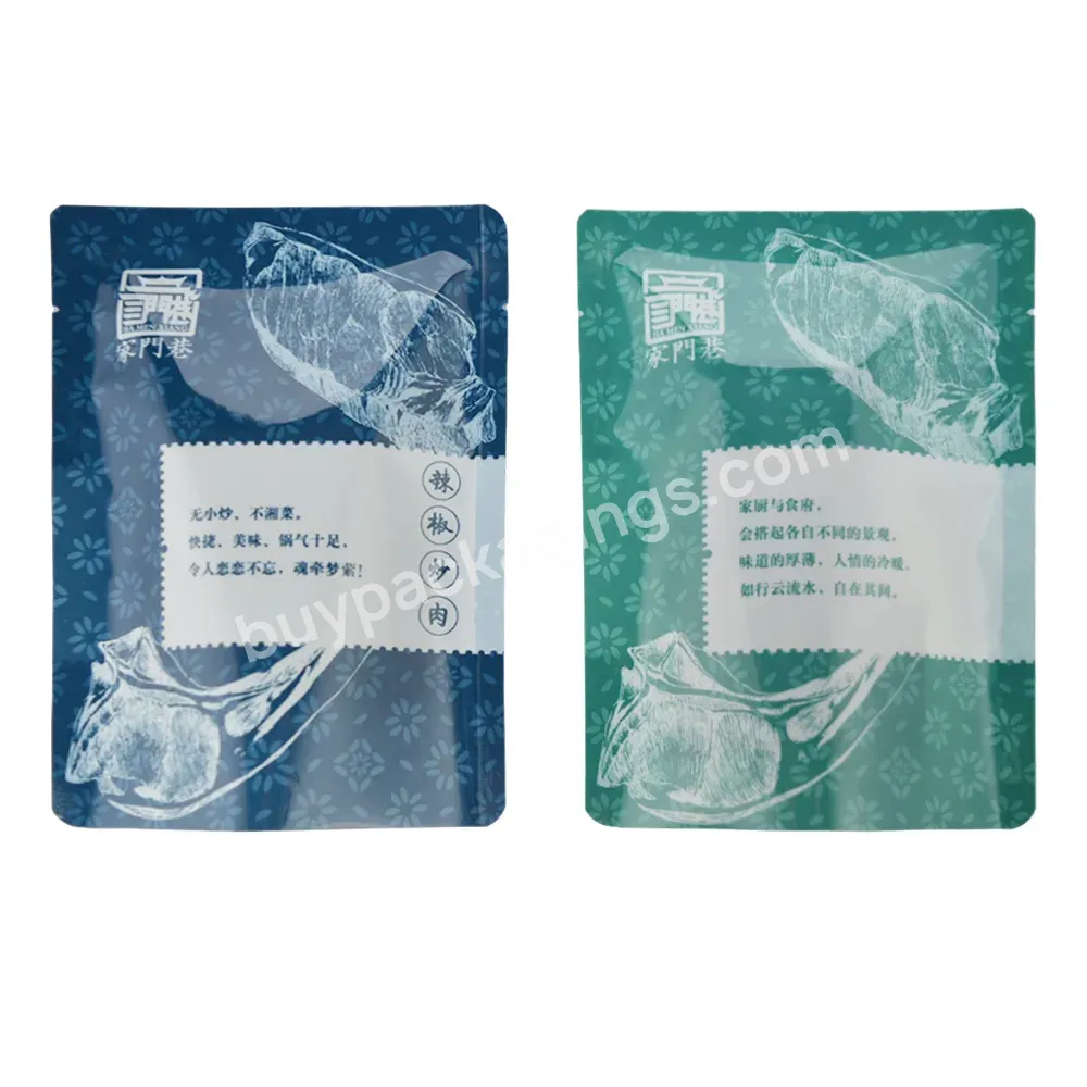 Customized Print Vacuum Heat Seal Food Packing Bag Plastic Food Grade Transparent Nylon Laminated Pe Food Vacuum Bag