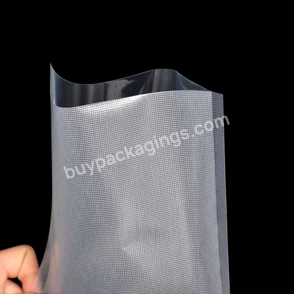 Customized Print Vacuum Heat Seal Food Packing Bag Plastic Food Grade Transparent Nylon Laminated Pe Food Vacuum Bag