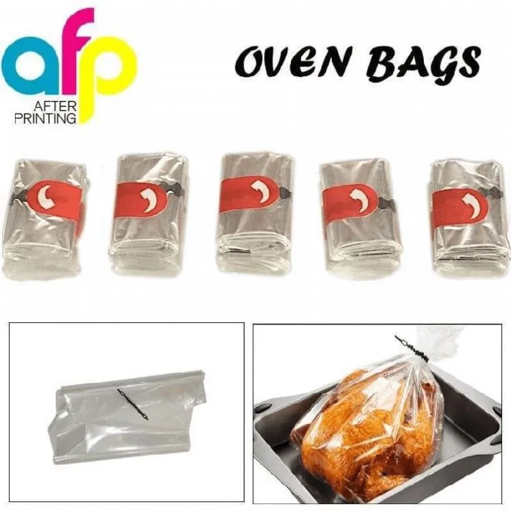 Customized Printable Microwave Premium Roasting Turkey Oven Cooking Heat Resistant Plastic Bag