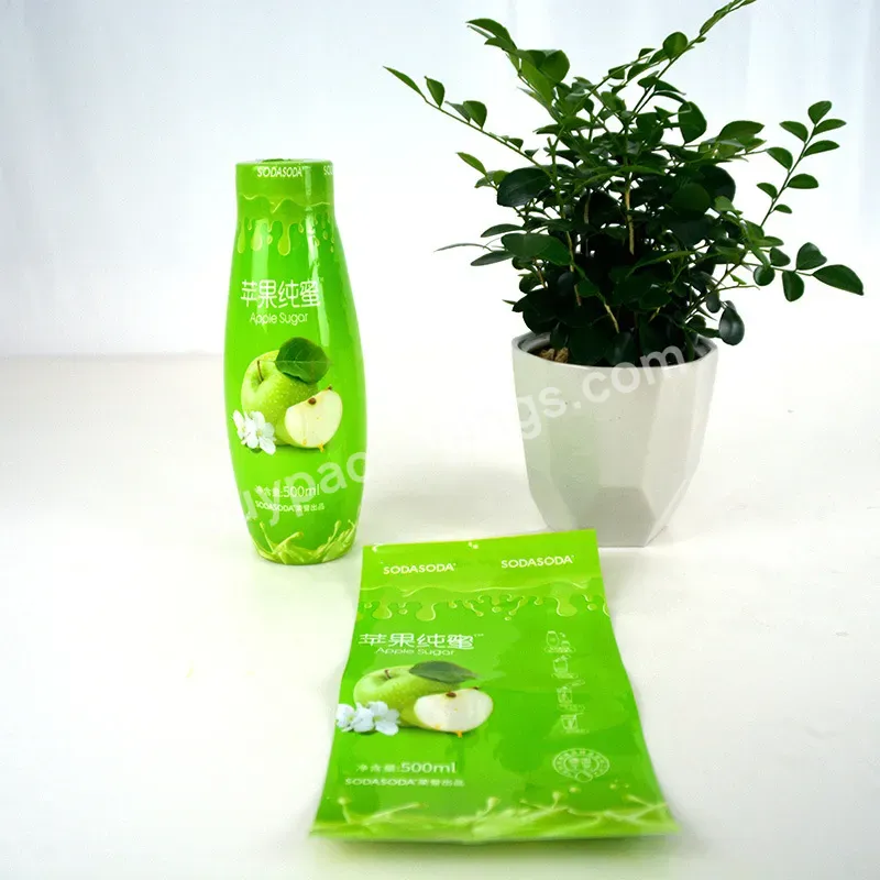 Customized Printable Shrink Wrap Labels Glass Bottle Shrink Sleeve For Juice Beverage Packaging