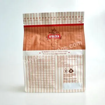 Customized Printed Flat Bottom Stand Up Pouch Resealable Packaging Coffee Bag With Valve