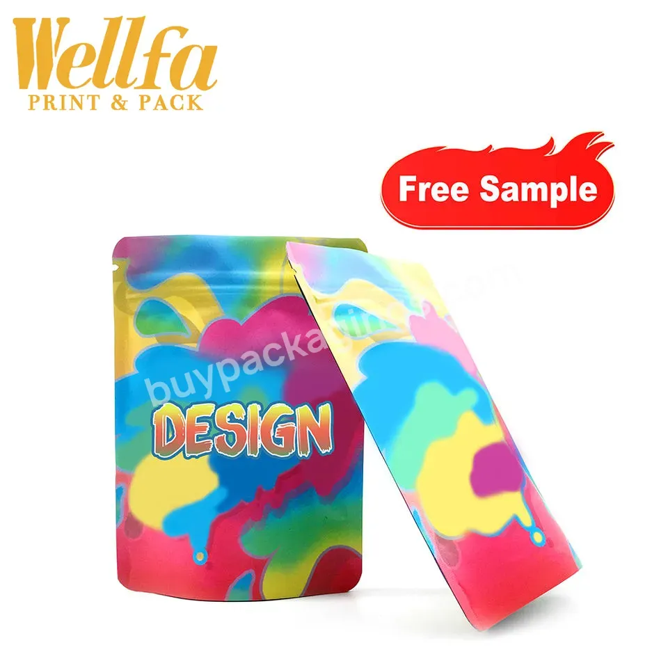 Customized Printed Food Storage Bag 1 Gallon Thick 4x6 1g 28 G Cookie Packaging Mylar Bags Doypack Stand Up Pouch