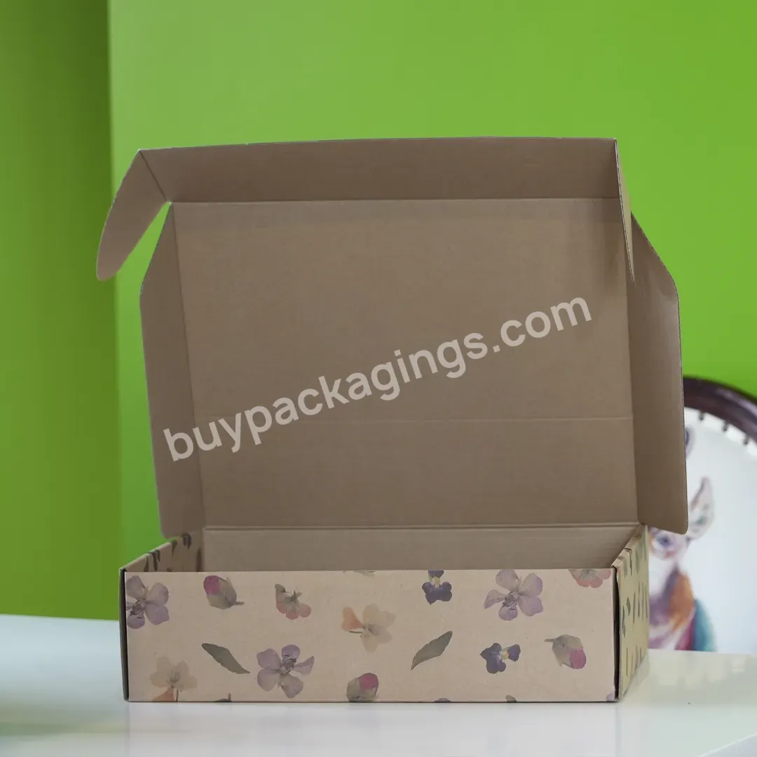 Customized Printed Logo Corrugated Mask Cosmetic Packaging Shipping Box